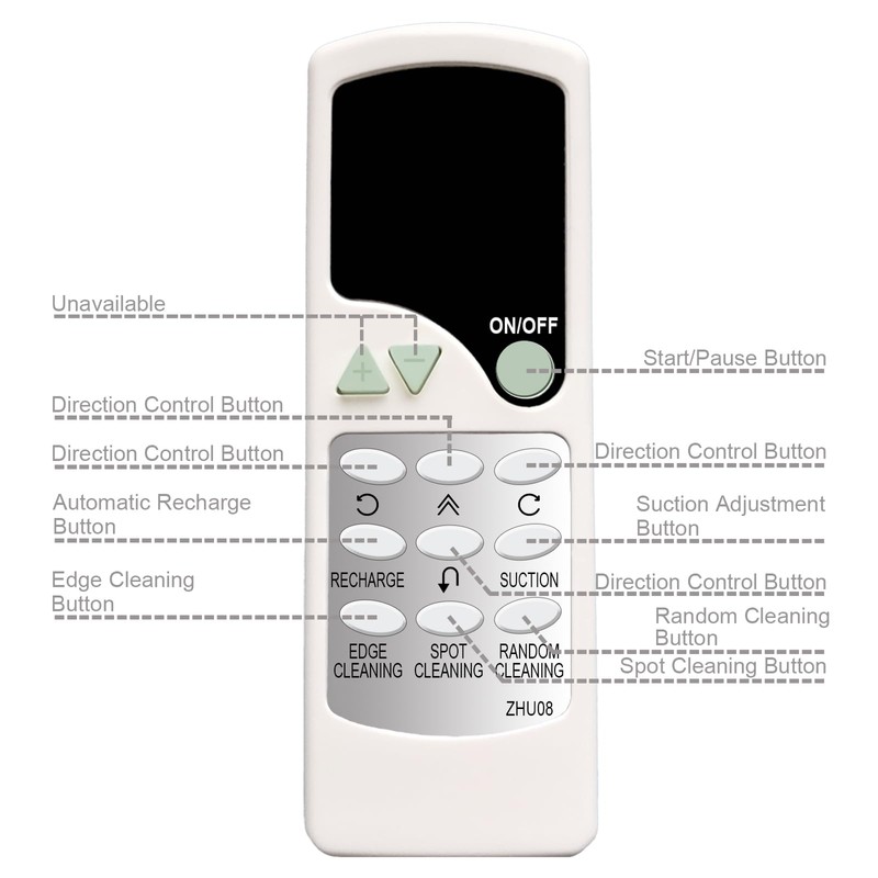 Replacement Remote Control for Lefant Robot Vacuums M210, M210B, M210P,