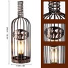 JHY DESIGN Decorative Table Lamp Battery Powered 13.5”H Cordless Metal
