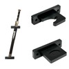 iLIZBay Vertical Katana Wall Mount Holder, Adjustable Samurai Sword Wall