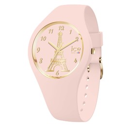 Ice-Watch - ICE cocorico Eiffel tower Soft pink - Girl's wristwatch with silicon strap - 023246 (Small -)