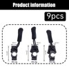 Zipper Pull Replacement Kit, 9-Pack 3-Sizes Instant Zip Fixer with