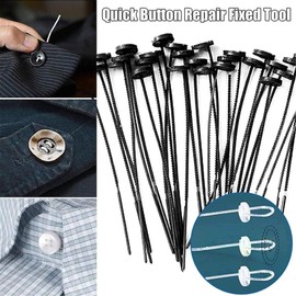 HFDHD Fast Button-No Sew Buttons, Fast Buttons, Spare Eye Buttons, Button Fastening Tools, Black 10PCS