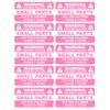 M MeshaKippa Small Parts Choking Hazard Warning Stickers, 1x2inch, 300pcs,