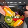 AMZCHEF Juicer Machines, 5.3" Extra Self-Feeding Cold Press Juicer for
