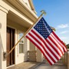 Frunke Eagle Flagpole Topper Metal Eagle Flag Pole Finial 6"