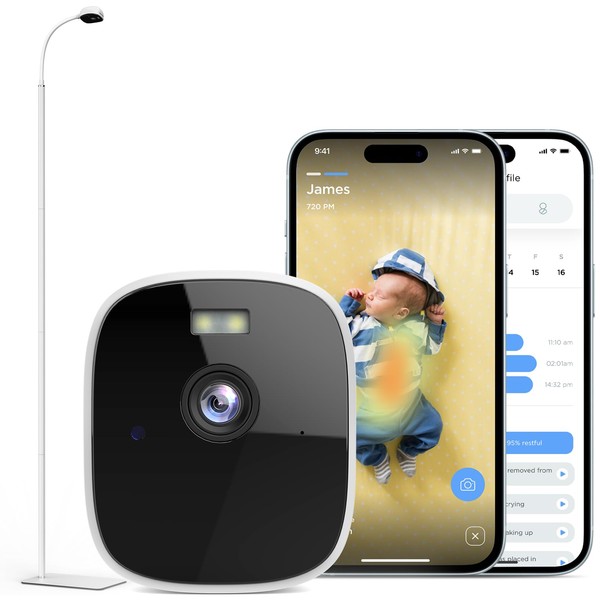 Maliton Smart Baby Monitor with Floor Stand, Baby Monitors with
