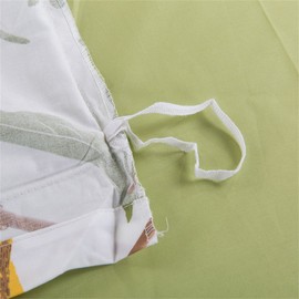 Brandream Vintage Botanical Flower Print Birds Bedding 800tc Cotton Sateen Romantic Floral Duvet Cover 3pc Set Colorful Pattern Design (Twin,Green)