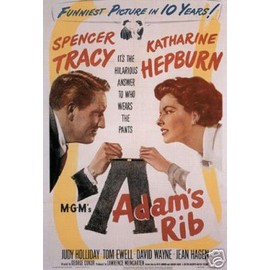 Hot Stuff Enterprise 5221-12x18-LM Adam in.s Rib Spencer Tracy Katharine Hepburn Poster