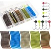 Senko Worms 50pcs Soft Plastic Worms Fising Lure for Bass