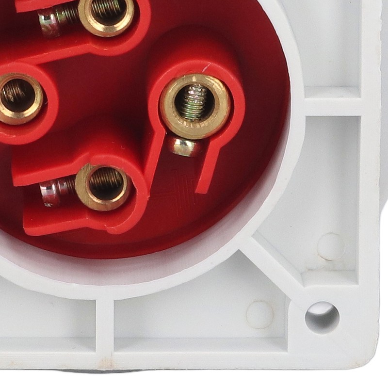 Waterproof Industrial Socket Nylon Brass 4 Pin Aviation Power Connector