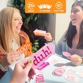 Big Dot of Happiness Called Out Girls Night Card Game, Bachelorette Party Game, Girls Game Night, Fun Party Card Games, 32 Cards and 10 Arrows