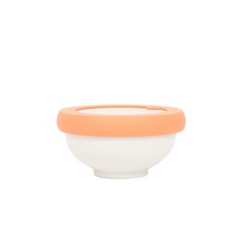 Food Huggers Replacement Lids for Glass Storage Containers | Silicone & Glass Lids that Don’t Crack | Fits Most Round Container Brands & Bowls | 100% Plastic Free (1 Lid (Small), Terracotta)