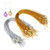 Pack of 200 Christmas Jewellery Hanger Cord, Snap Closure String