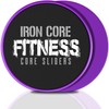 Iron Core Fitness Workout Exercise Sliders Core Purple Large