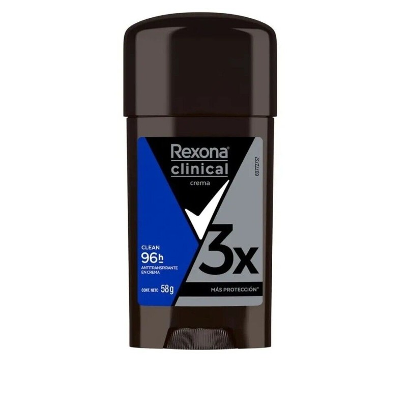 Rexona MEN REXONA CLINICAL CREMA CLEAN DEODORANT 58g 2 PACK
