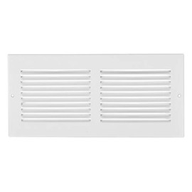 6" x 12" White Sidewall Grille