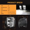 Z-offroad LED Fog Lights For Dodge Ram 1500 Accessories 2013