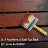 Bates- Deck Stain Brush, 4 Inch, Stain Brushes for Wood,
