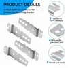 4-Pack Dishwasher Bracket-Undercounter, Dishwasher Clips, Dishwasher Mounting Bracket, with Screws