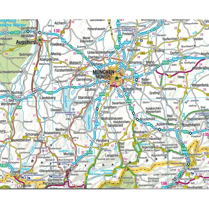 Philip's Germany & Netherlands Road Map (Philip's Sheet Maps)