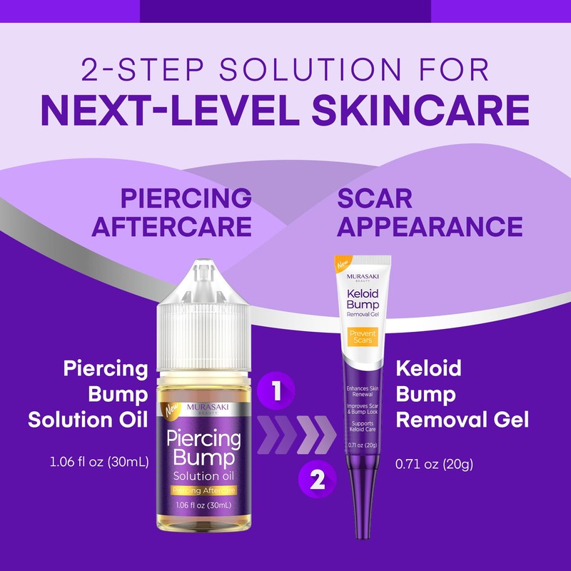 Piercing Keloid Bump Solution Kit | Piercing Aftercare Treatment with