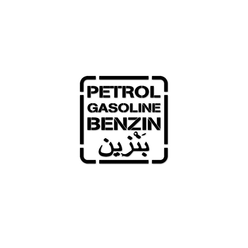 Petrol Gasoline Petrol Sticker Fuel 15 x 15 cm #A5766