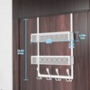 Kaiferty Over The Door Hooks Organizer,Coat Rack with 12 Hooks