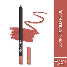 AQUAPURITY PHOERA Matte Super Smooth Pigmented Lip Liner Long-lasting Smudge proof Matte Lip Pencil Waterproof Makeup Contour Lipliner MATTE SUPER SMOOTH(002 Wedding)