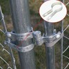 Aiwaiufu 10 Pcs Chain Link Fence Tension Band, Tension Bands