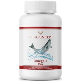 Omega 3 Fish Oil I 120 Capsules Including Vitamin E I 2000 mg per Daily Dose with EPA & DHA I Made in Germany