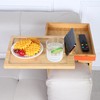 AyuHome Couch Arm Table Tray - Premium Bamboo Sofa Armrest
