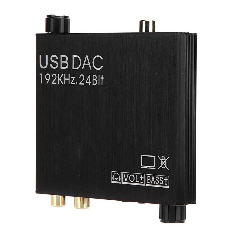 AY107 DAC Converter DigitaltoAnalog Audio Converter RCA 3.5mm Coaxial Optical