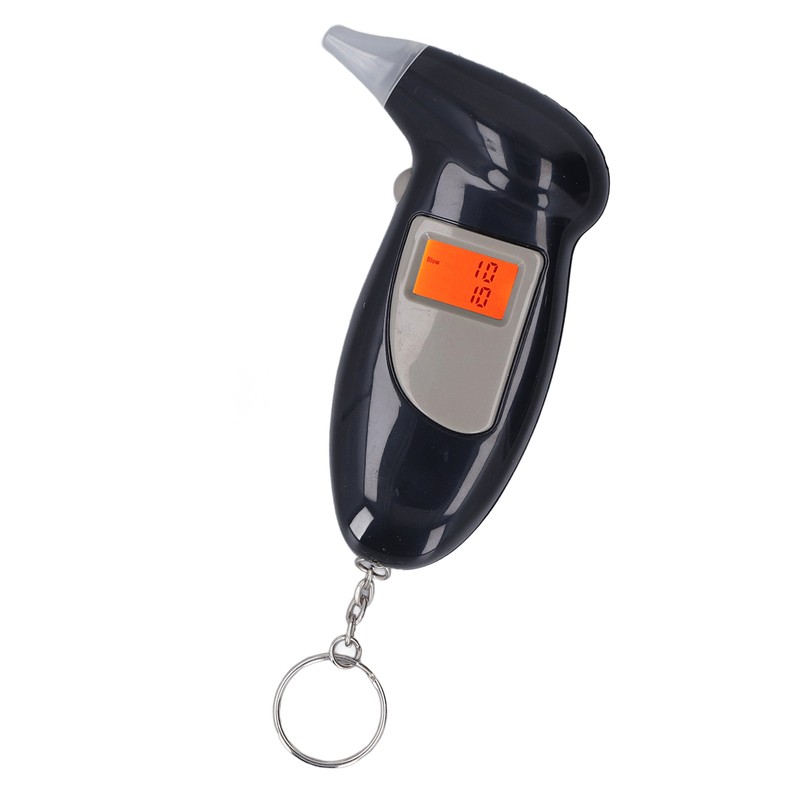 Alcohol Tester Professional LED Digital Keychain Breath Alcohol Detector Audible