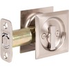 Stone Harbor Hardware Contemporary Square Pocket Door Lock, Privacy Function,