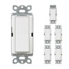 Lutron Claro On/Off Switch (6 Pack) | 15-Amp, Single-Pole |
