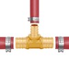 Uenede 8PCS LF Brass 3/4 to 1/2 to 3/4 Inch