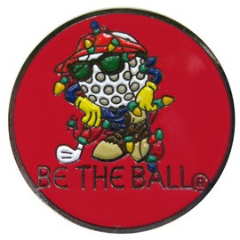 Christmas & Holiday Golf Ball Marker with Magnetic Hat Clip | Hand-Painted, Raised Metal Design, Perfect for Golfers