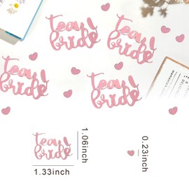 30g Rose Gold Hen Party Confetti - Team Bride Bachelorette Party Decor Hen Do Accessories, Engagement Wedding Shower Decorations & Hen Do Night Bag Fillers (Glitter Table Scatter Confetti)