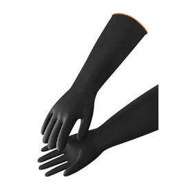 Aifrymne 14" Rubber Gloves, Chemical Resistant Protective Gloves, Heavy Duty Latex Protective Gloves, Waterproof and Reusable, Resist Strong Acid,Resist Strong Acid & Alkali for Household Industry