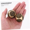 ORFOFE Solid Brass Exercise Ball 2pcs Handballs for Sports Massage