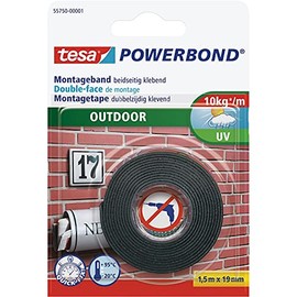 tesa Powerbond® Outdoor Double Sided Tape L 1.5m x W 19mm Outdoor