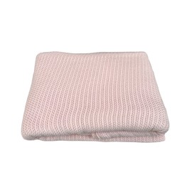 DUDU N GIRLIE Cotton Cellular Blanket Cot Bed - Children Blankets And Throws – Nursery Baby Toddler Blanket – All Season Blankets for Kids (100x150cm, Pink)