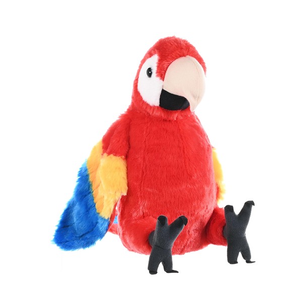Wild Republic Scarlet Macaw Plush, Stuffed Animal, Plush Toy, Gifts for Kids, Cuddlekins 12 Inches