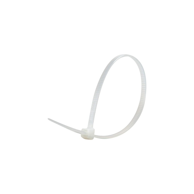 Mikel's CDP100-25X190B Cinchos de Plástico, Blanco, 2.5 x 190 mm,