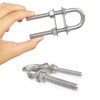 Boat U Bolt Stern Bow Eye Tie Down, Marine Stainless