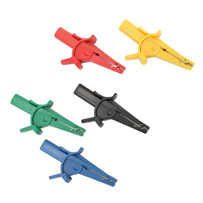 5Pcs/Set Battery Electrical Test Clip 10A 600V‑1000V Multicolor Portable Safety