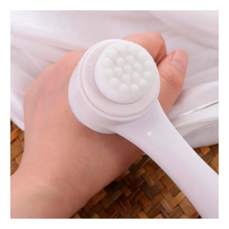 Cepillo Facial Diler 2 en 1 Cerdas Suaves y Exfoliante