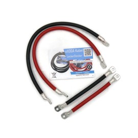 eXODA Cable Set 50 mm² 50 cm + 20 cm with Cable Lugs M8 Red and Black