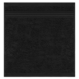 American Veteran Toallas, toallas turcas 100% algodón, paquete de 4, paños de lavado suaves y absorbentes, de secado rápido, toallas pequeñas, lavaplatos, color negro