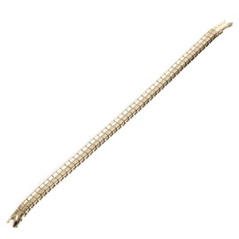 Republic Womens Ring-end Gold Tone Watch Bracelet